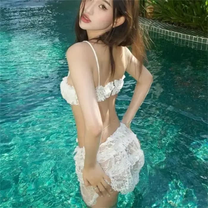Maillot bain 3 pièces pour femmes