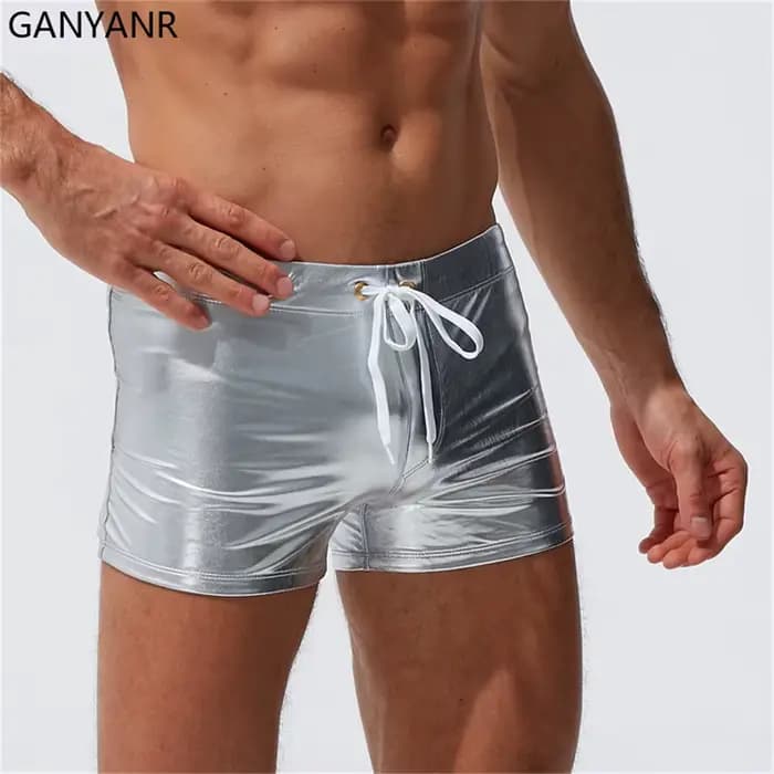 GANYANR – maillot de bain pour hommes, slip de bain Gay, Sexy, culotte de plage, vêtements de surf à séchage rapide