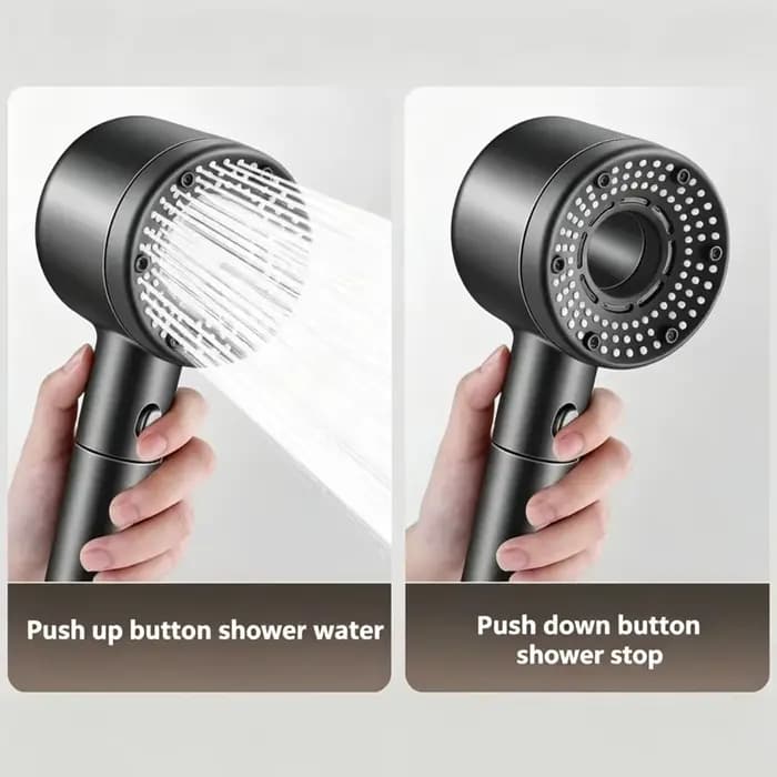 Ensemble de douche filtrante pour rénovation de salle de bain, système de filtration à pierres minérales purifiantes, jet de pluie haute pression