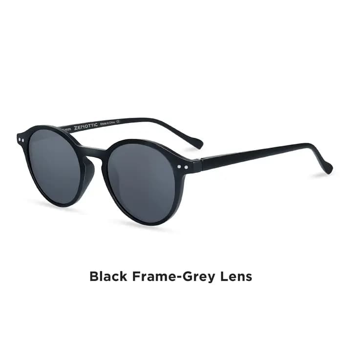 ZENOTTIC (Taille S) Lunettes de soleil polarisées circulaires rétro 2026 2025 Hommes Femmes Vintage Petites