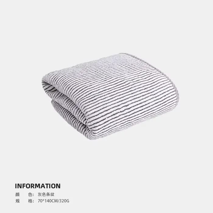 Serviette de bain en fibre de charbon de bambou antibactérienne