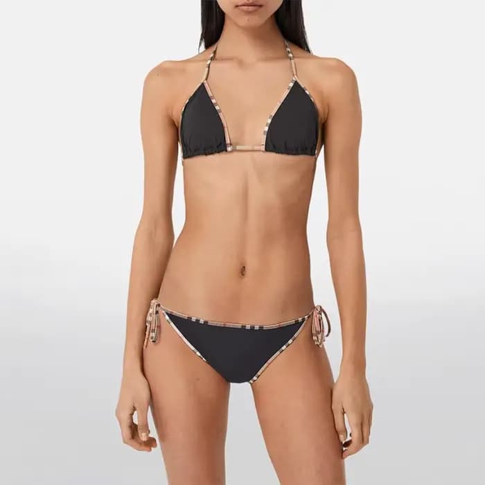 Maillot de bain deux pièces imprimé classique