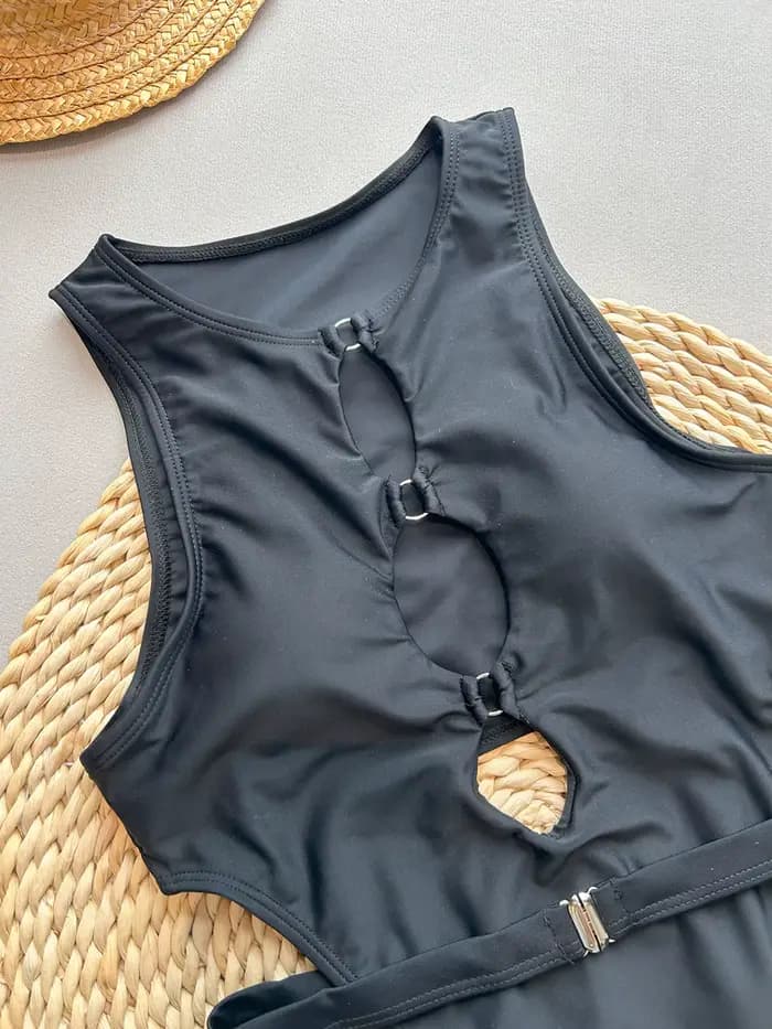 Maillot de bain une pièce, Sexy, coupe haute, ajouré, pour femmes, body, Monokini, dos nu, vêtements de plage, nouvelle collection, 2026