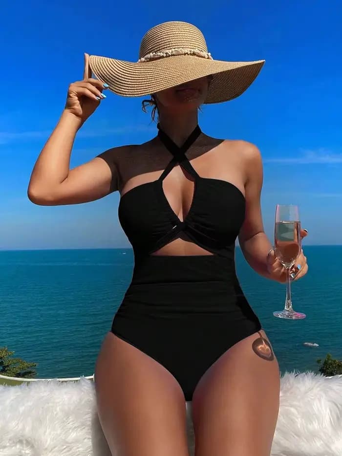 Cordon une pièce femmes maillot de bain 2025 maillots