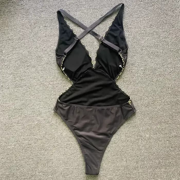 Femmes vêtements de plage maillot de bain Sexy nouveau imprimé doré une pièce