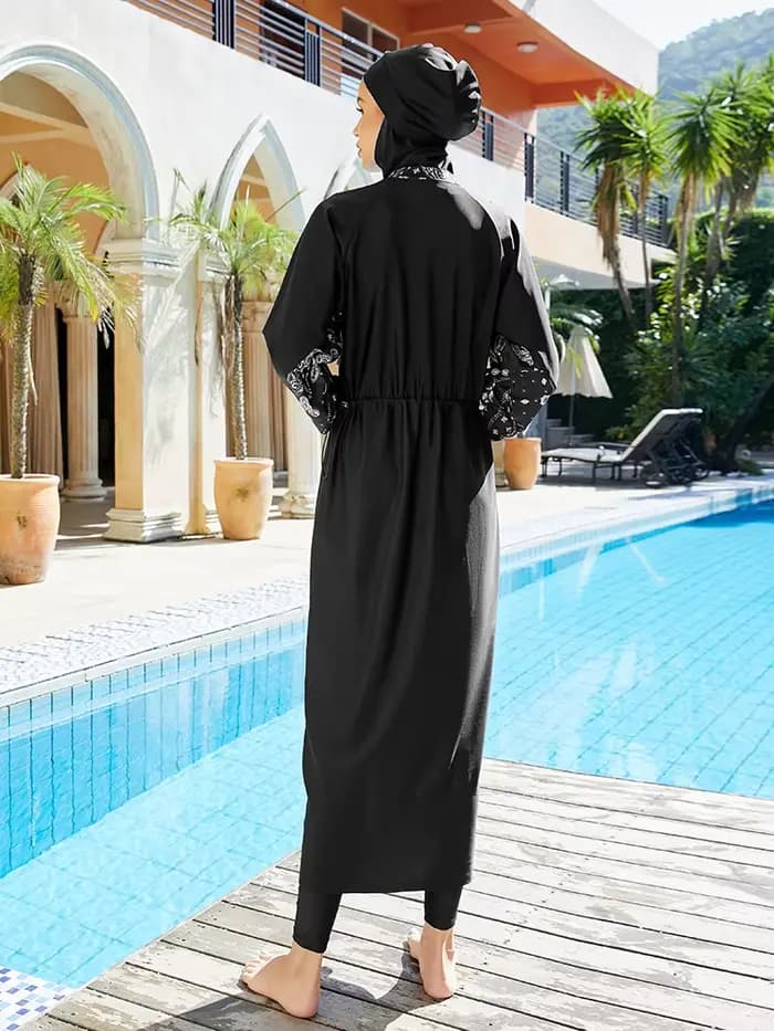 Ensemble de maillot de bain musulman 3 pièces