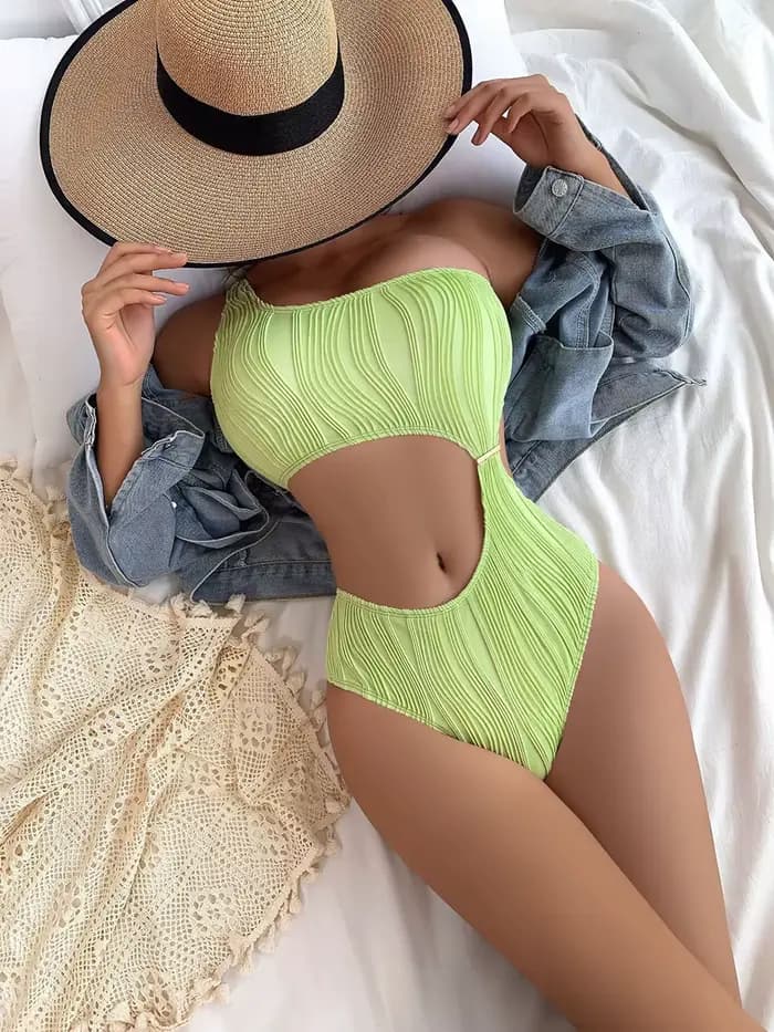 Maillot de bain sexy à une épaule pour femmes