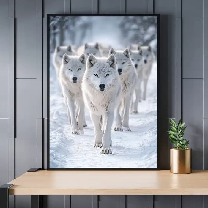 Affiches classiques de la forêt, Animal sauvage, loup, bête féroce, imprimés, peinture sur toile, tableau d'art mural, décoration de maison pour salon