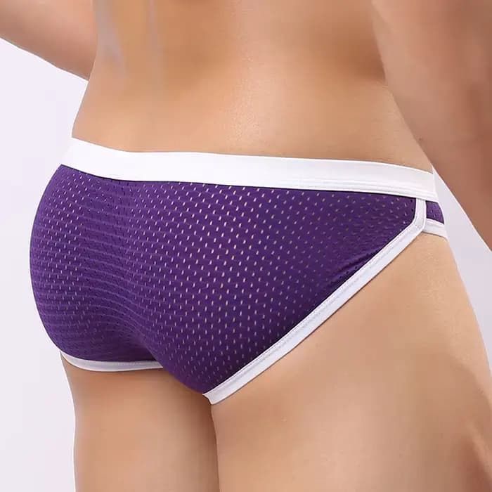 Slips de bain pour hommes en maille respirante à séchage rapide