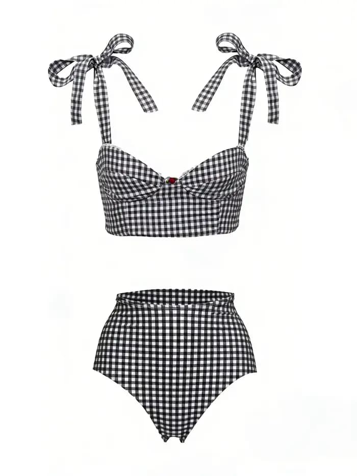 Nouvel ensemble bikini sexy imprimé avec jupe