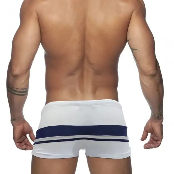 UXH – maillot de bain Sexy pour hommes, boxer, short à rayures, costume de bain, pantalon de plage, été, surf