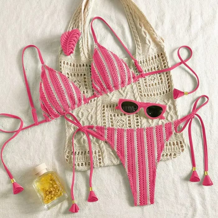 Nouveau Bikini côtelé maillot de bain femme maillots