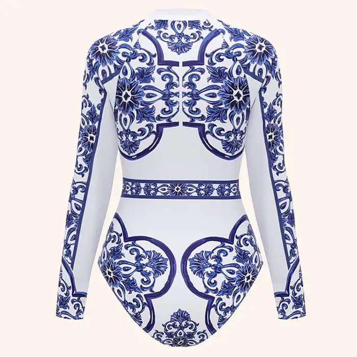 Femmes nouveau surf Sport maillot de bain manches longues une pièce