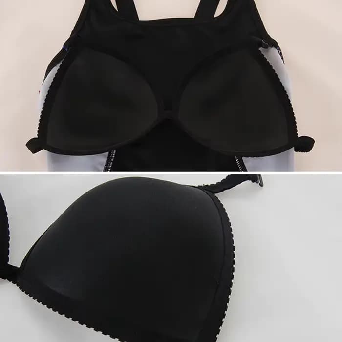 Maillot de bain professionnel une pièce rembourré aux genoux pour femme, costume de compétition de batterie de course, maillots de bain grande taille pour fille, long, trempé
