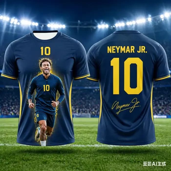 Neymar Jr # 10 Maillots de football de l'équipe nationale du Brésil, T-shirt jaune et vert à manches courtes pour hommes et femmes, streetwear pour fans de football