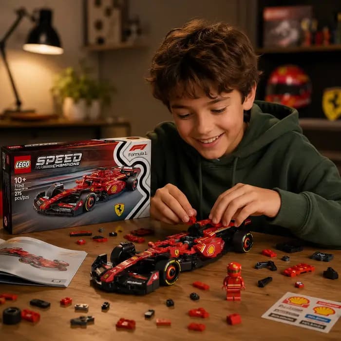 LEGO Speed Champions Ferrari SF-24 F1 voiture de course jouets ensembles de construction formule 1 Ferrari F1 modèle Kits de voiture cadeau pour les Fans cadeau 77242