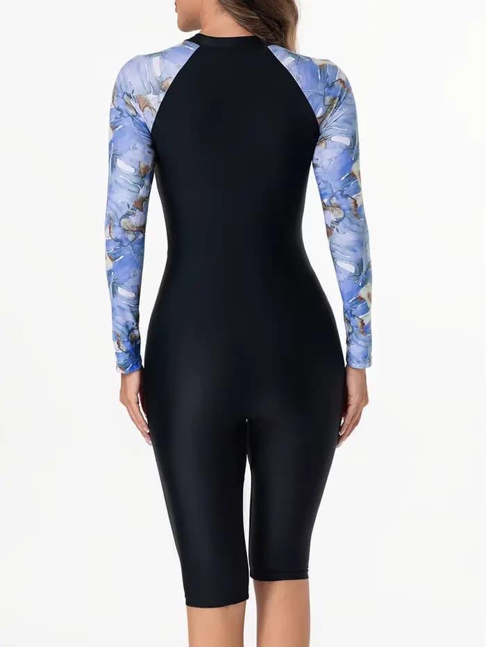 Maillot de bain une pièce avec fermeture éclair, Slim, manches longues et genoux, pour femmes, pour baigneurs, vêtements de plage, 2026