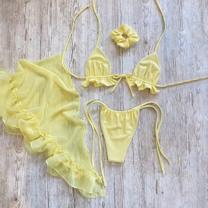 Maillot de bain à lacets pour femmes
