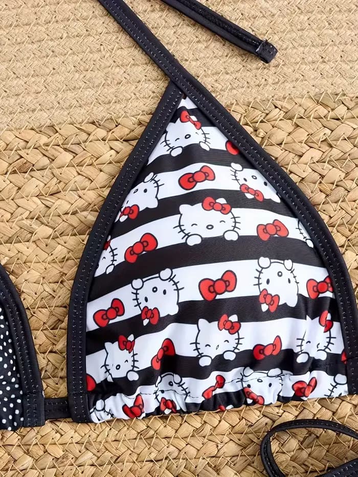 Ensemble bikini Hello Kitty pour femme