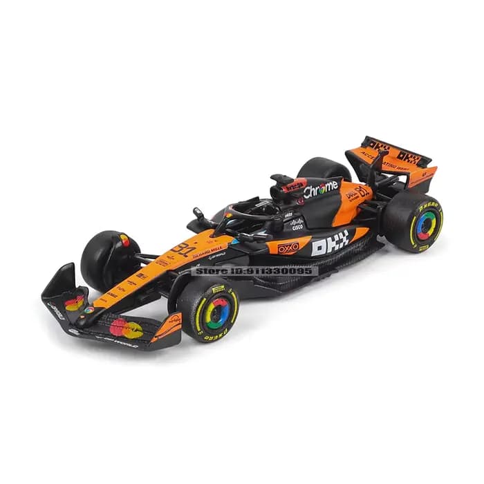 Bburago 1:64 2025 F1 McLaren Formule 1 Équipe MCL39 # 4 Lando Norris # 81 Oscar Piastri alliage voiture moulé sous pression modèle jouet à collectionner