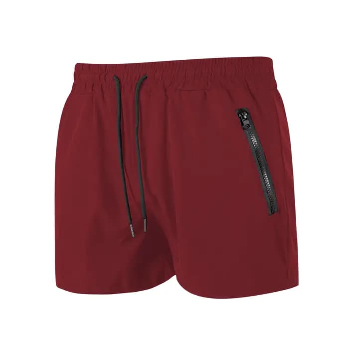 Short de bain couleur unie pour hommes