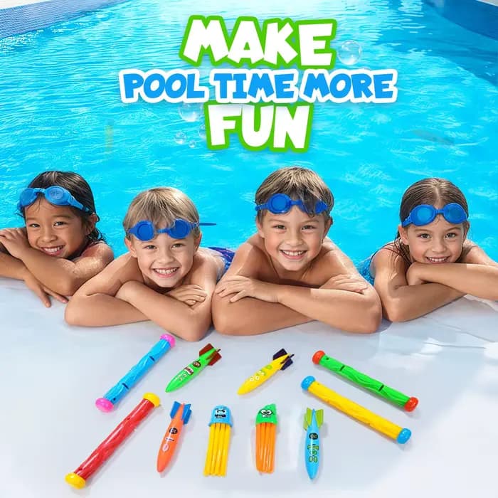 Jouets de piscine de plongée pour enfants, jeux de piscine amusants d'été, jouets coulants d'eau, fermeture respiratoire, entraînement, lancer d'eau, jouet sous-marin