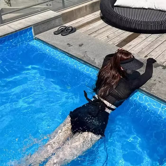 Maillot de bain conservateur à manches longues pour femme