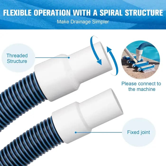 Tuyau d'aspirateur universel amélioré en EVA pour piscine