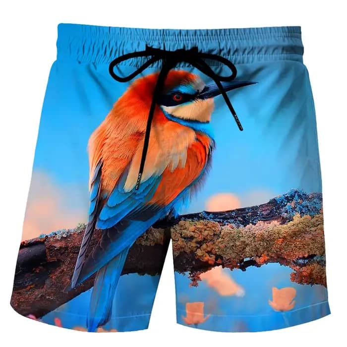 Shorts de plage pour hommes avec motif canard amusant, imprimé 3D animal, boardshorts de sport, de gym et de bain, maillot de bain homme, shorts rafraîchissants