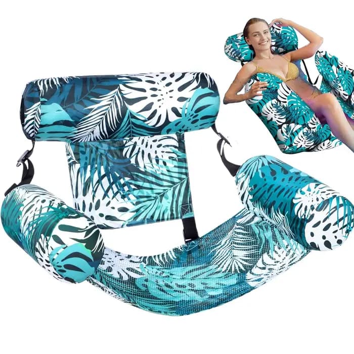 Chaise longue gonflable pour adultes avec accoudoirs