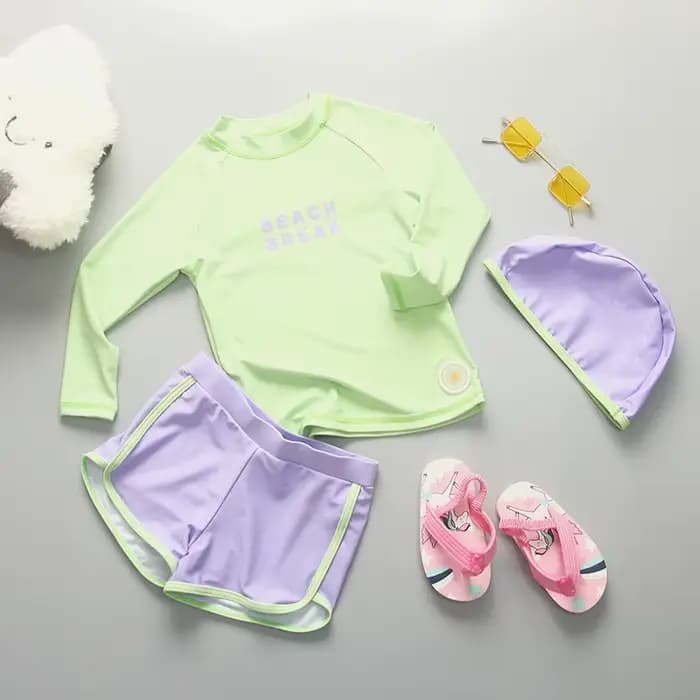 Maillot de bain à manches longues pour fille