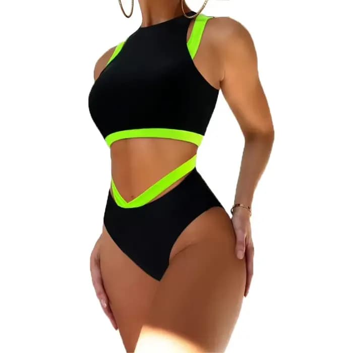 Ensemble Bikini deux pièces maillot de bain femmes avec maillots de sport femme