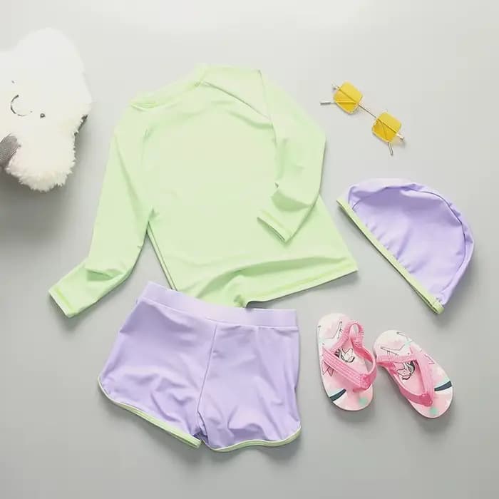 Maillot de bain à manches longues pour fille