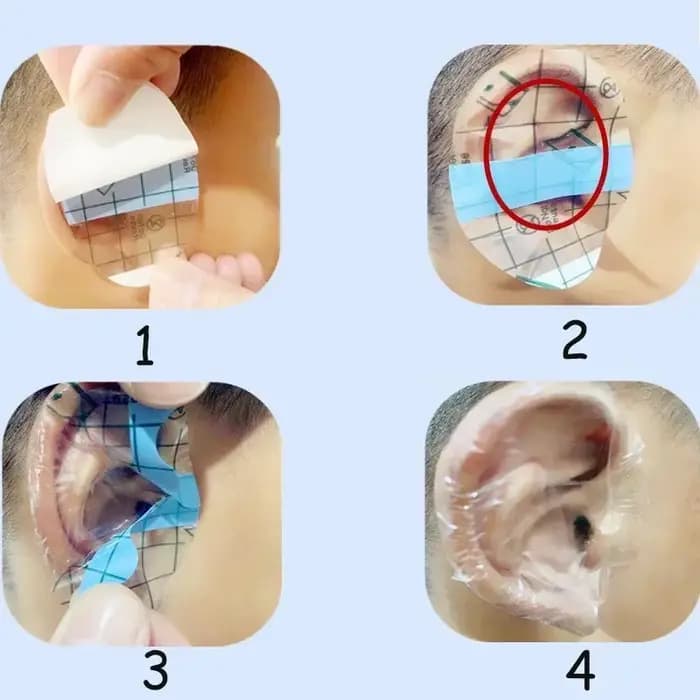 20/40 pièces bébé oreille couvre bain shampooing imperméable enfants douche natation Protection oreille autocollants enfant jetable oreille couverture