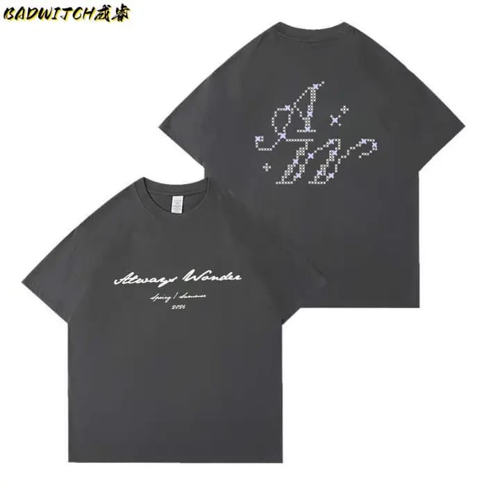 LingOrm Ling Ling Kwong T-shirt à manches courtes unisexe, imprimé lettres, version non originale, pour l'été