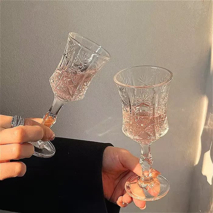 Verre à Champagne sculpté exquis 50ml/100ml, verre à Cocktail de luxe, tasse en verre à pieds hauts, tasse à vin doux, verrerie de fête