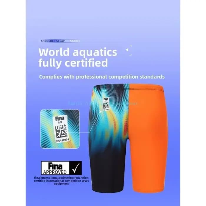 Maillots de bain de compétition pour hommes, homologués FINA, 5 pouces, résistants au chlore, améliorant la vitesse, pour l'entraînement de compétition