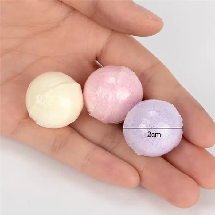 Petite boule de bain 10g au sel marin pour le corps, moule relaxant anti-stress, hydratant, nettoyant pour la douche, idéal pour les cadeaux de vacances et le spa