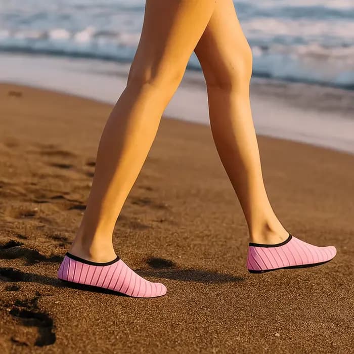 1 paire de nouvelles chaussures d'eau unisexes, légères, semelle en caoutchouc, chaussettes de natation antidérapantes pour la natation, la plongée et la plage