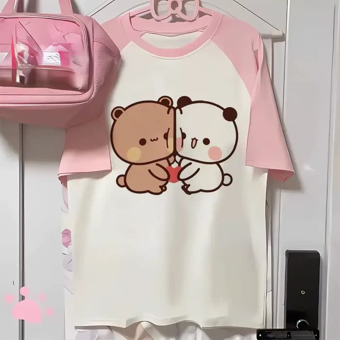 Bubu Dudu t-shirt fille Pastel respirant rétro Punk chemise colorée femmes Pastel hip hop Grunge harajuku