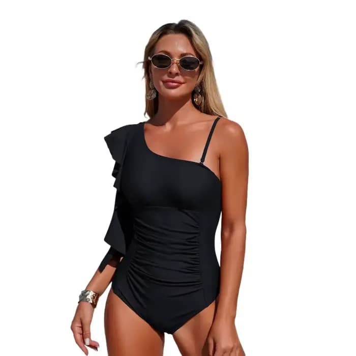 Nouvelle Collection 2026 : Maillot de Bain Femme Une Pièce Couleur Unie