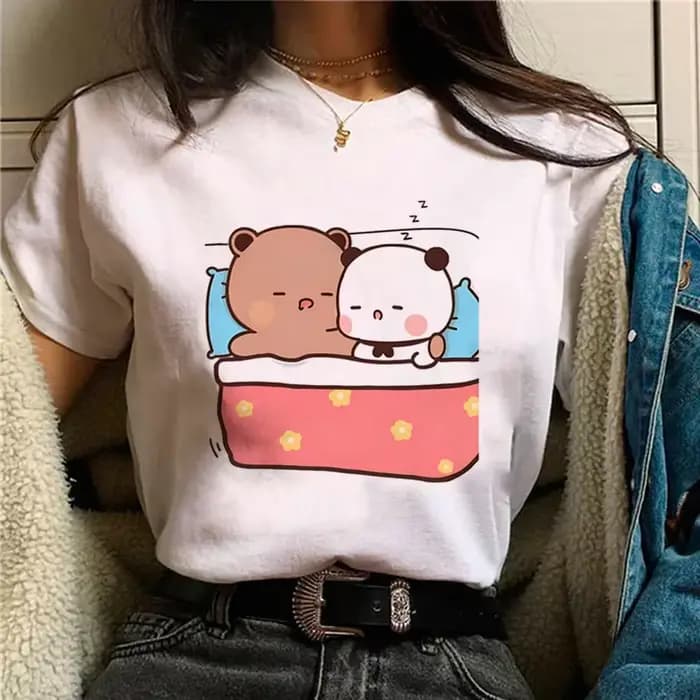 Bubu Dudu t-shirt femmes bande dessinée designer anime haut fille graphique vêtements drôles
