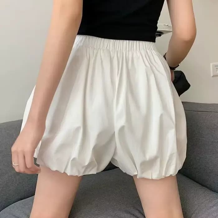 Short femme été 2025 nouveau blanc mode coréenne Harajuku ballon jupe courte