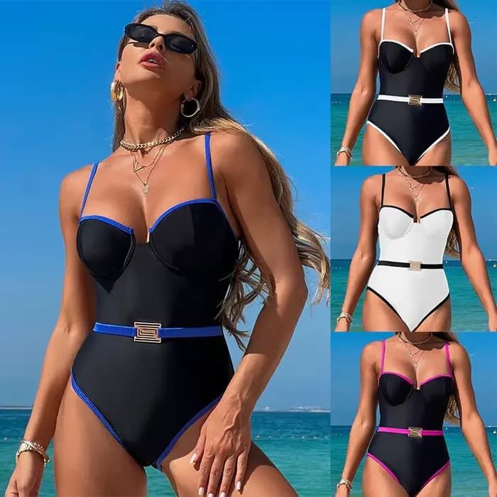 Maillot de bain une pièce moulant style Ins pour femme