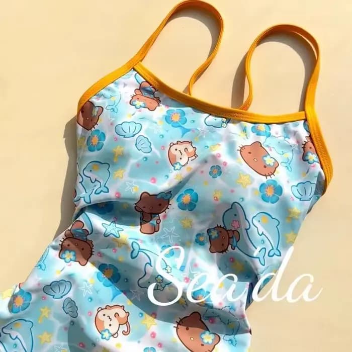 Maillot de bain Kawaii Sanrio Hello Kitty pour femme