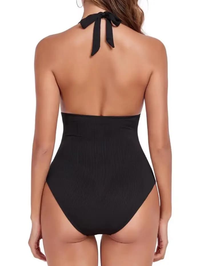 Maillot de bain une pièce col licou
