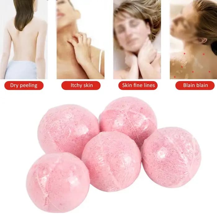 Petite boule de bain 10g au sel marin pour le corps, moule relaxant anti-stress, hydratant, nettoyant pour la douche, idéal pour les cadeaux de vacances et le spa