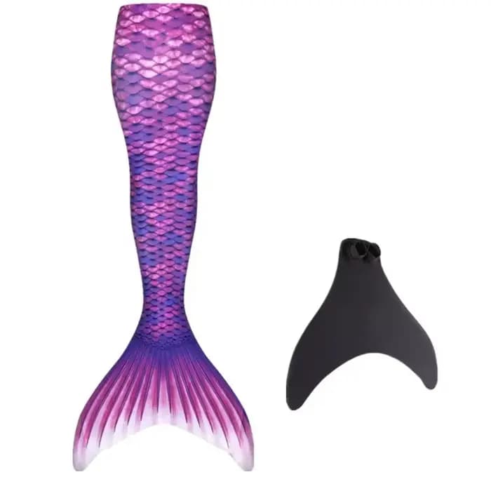 Nouveau enfants adulte natation queue de sirène fille maman Cosplay sirène Costume enfants fête cadeau fantaisie maillot de bain avec Monofin Fin
