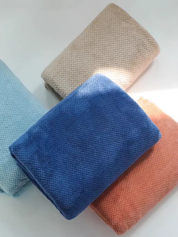 Grande serviette de bain épaissie en molleton de corail doux adulte