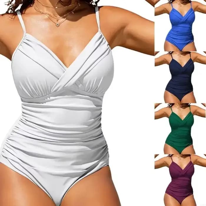 Maillot bain froncé pour femmes